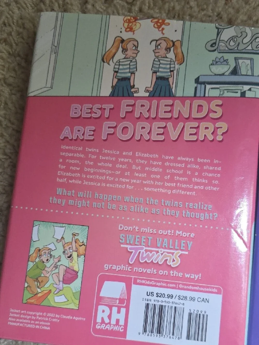 Sweet Valley Twins Graphic Novel Set of 2 Hardcover Books